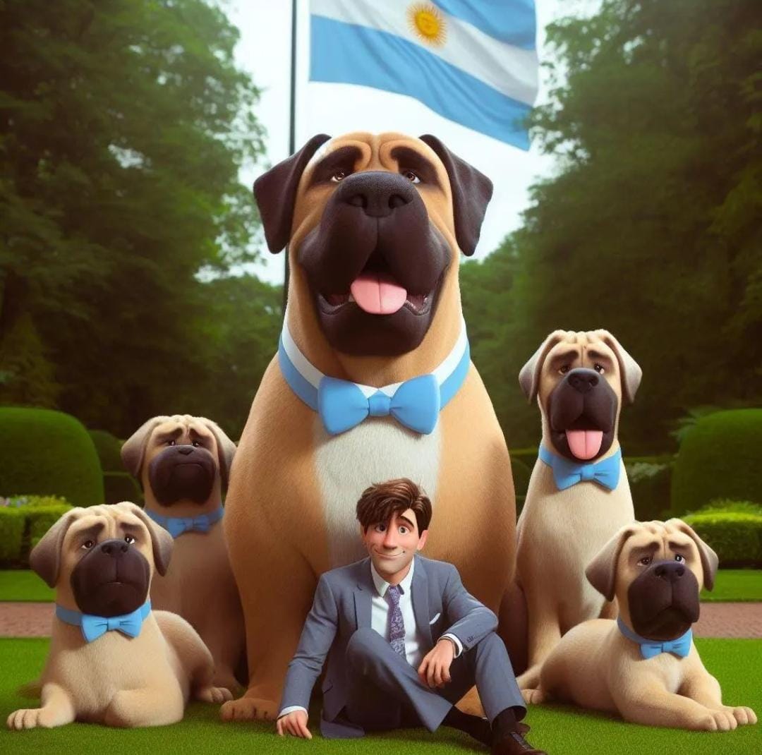 Perros de Milei (Vía Instagram del presidente electo de Argentina)