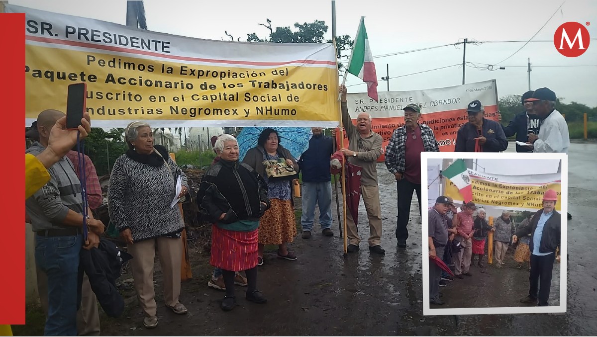 Protestan ex trabajadores de Hules Mexicanos en Altamira
