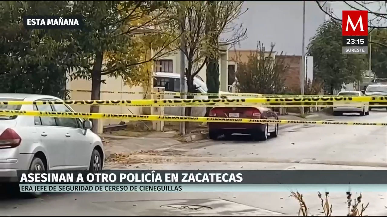 Asesinan a otro policía en Zacatecas, era jefe de seguridad en penal de Cieneguillas
