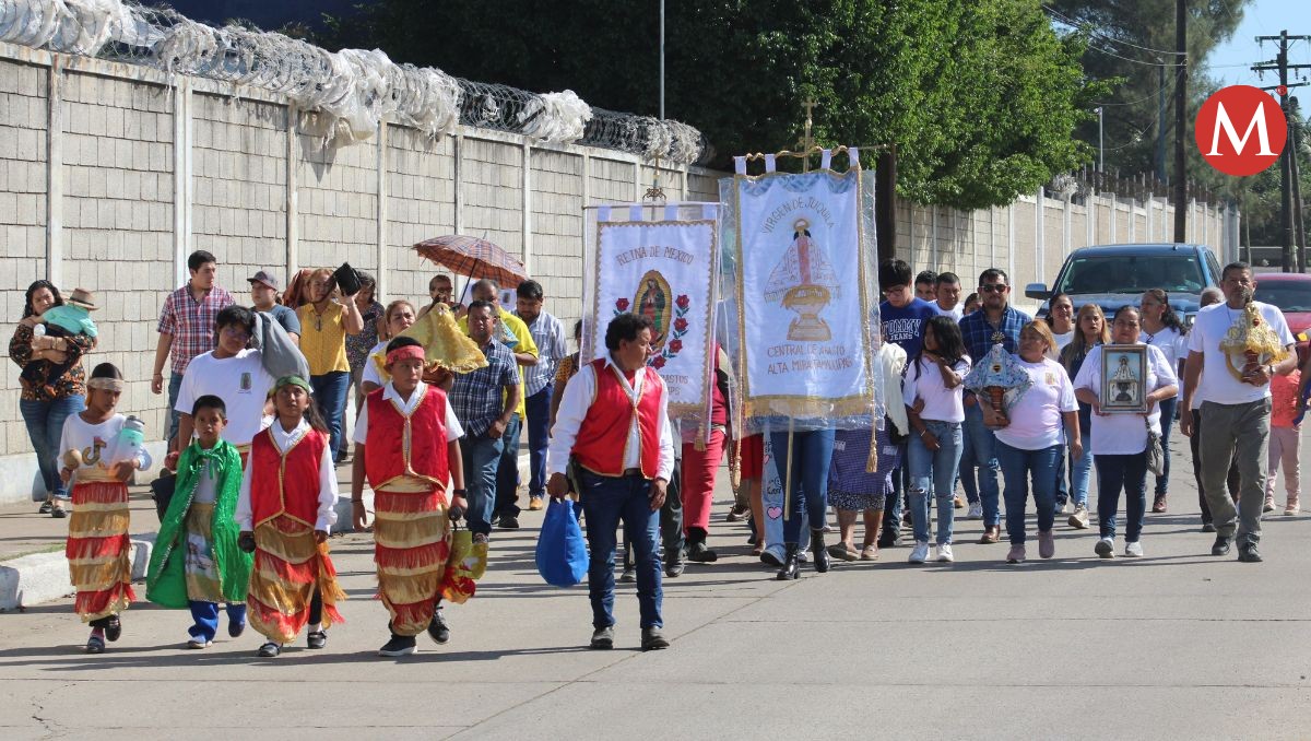 Comerciantes de Altamira agradecen a Virgen de Juquila. (Yazmín Sánchez)