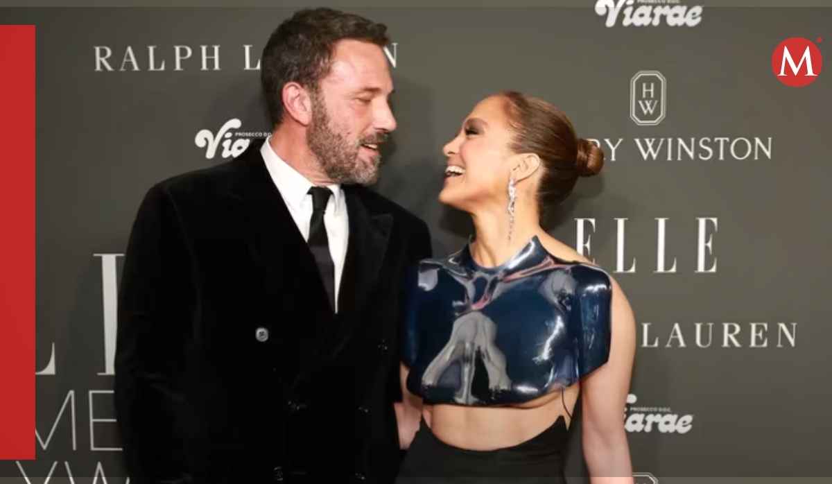 Jennifer López y Ben Affleck en el evento de Elle