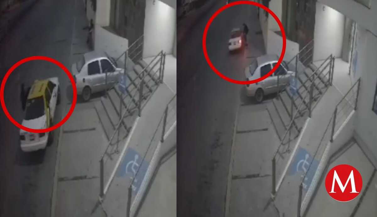 Roban taxi en dos minutos en Hidalgo.