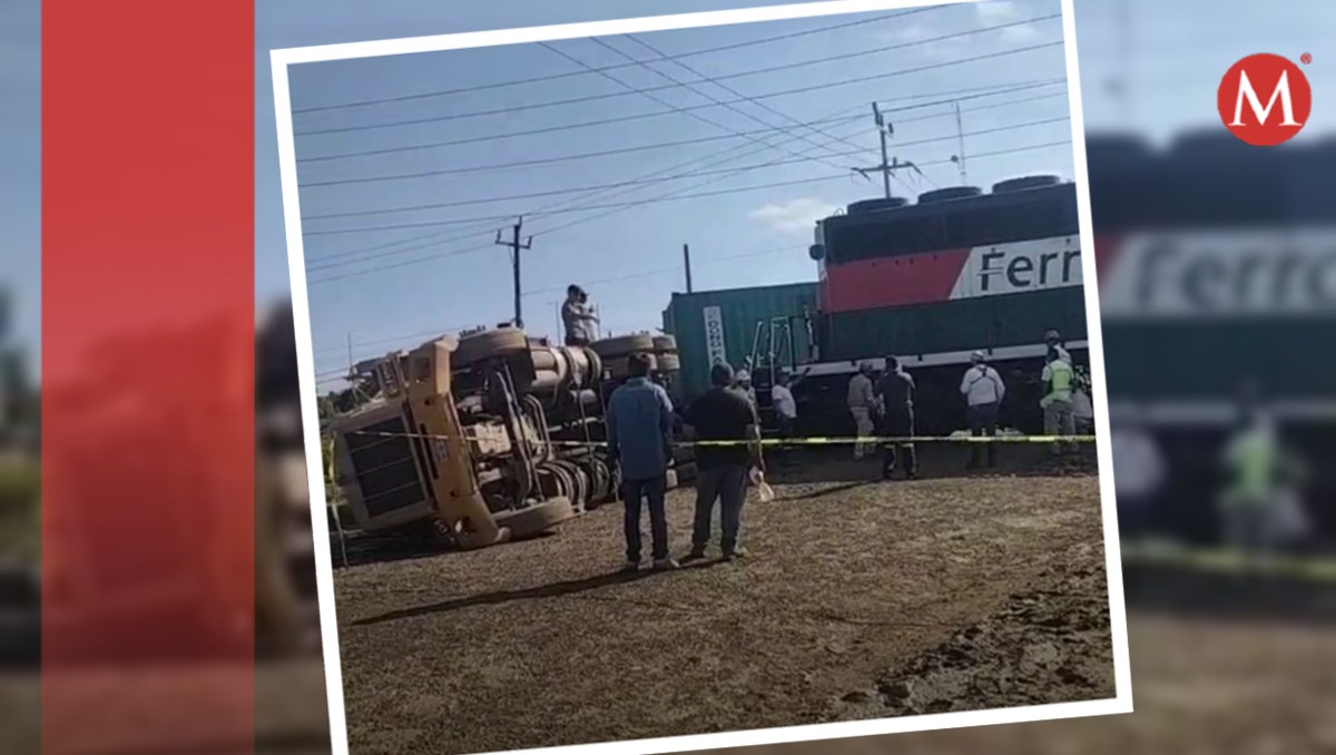 Tráiler es impactado por un tren en Altamira