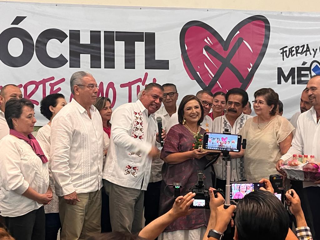 Xóchitl Gálvez, precandidata a la presidencia, realizó una gira en Colima. | Rafael Montes