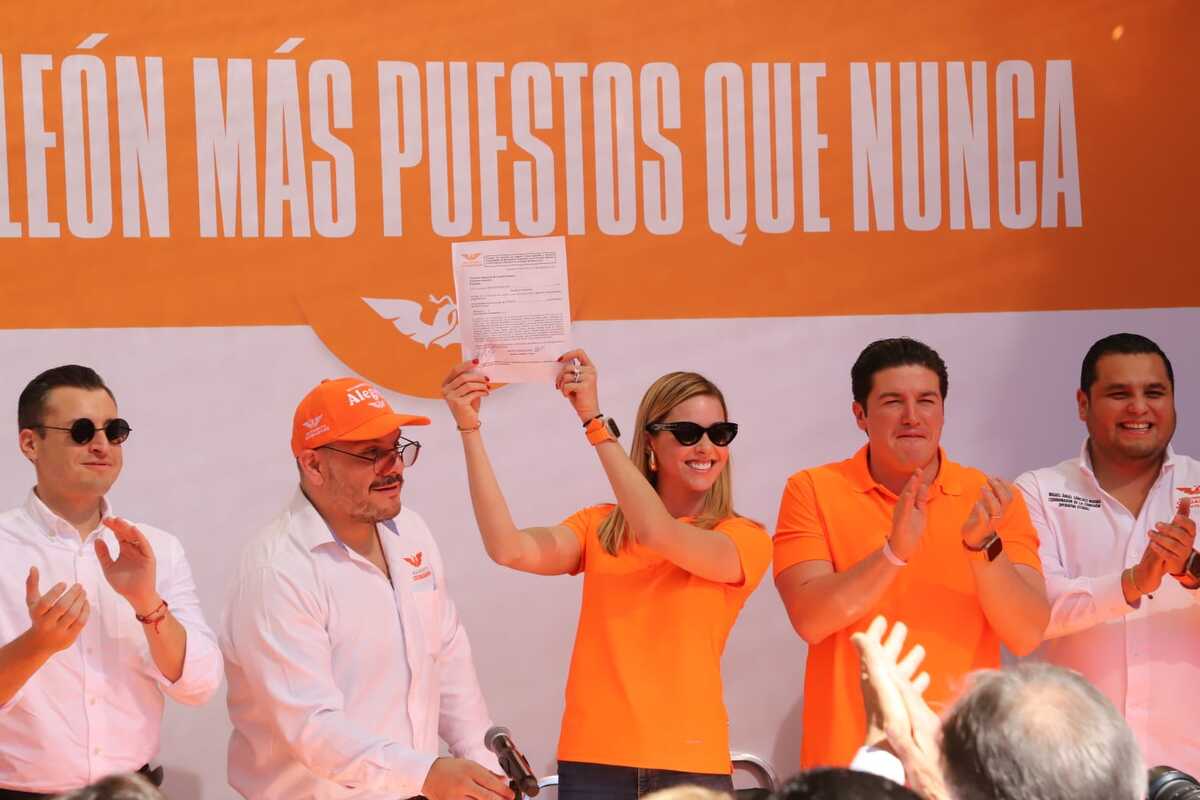Mariana Rodríguez se registra como precandidata con MC para alcaldía de Monterrey / Leonel Rocha