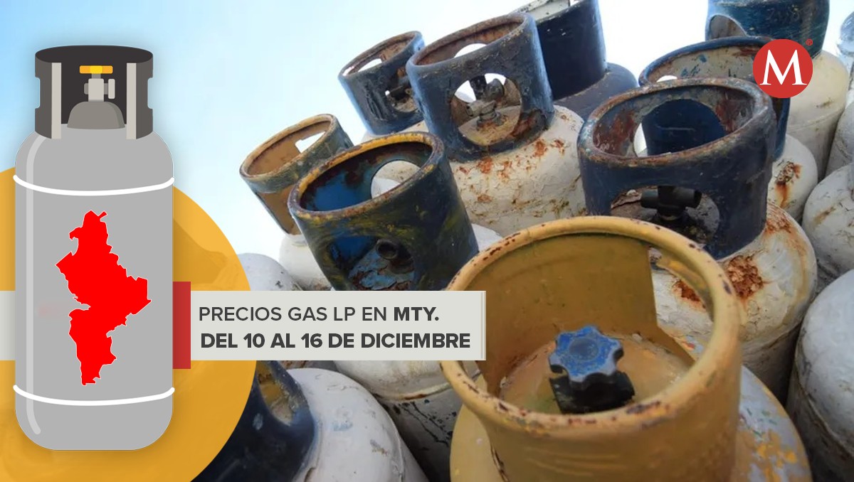 Precios del gas LP del 10 al 16 de diciembre 2023 en NL. | Especial.