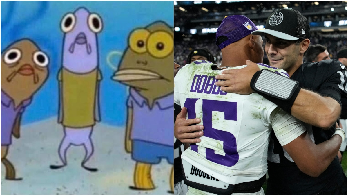 Checa los mejores memes del Vikingos vs Raiders en la NFL 2023 (AP)