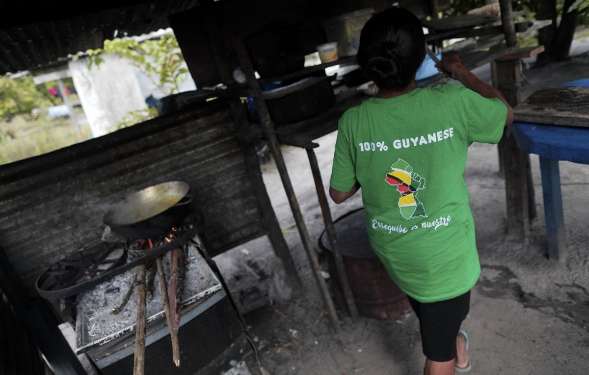 Ciudadano guyanés en Esequibo (AFP)