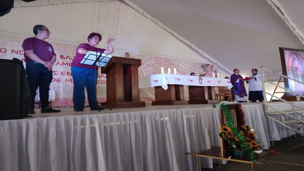 Participa pastoral de sordos este 2023 en Feria Guadalupana, en Puebla | Abigail García