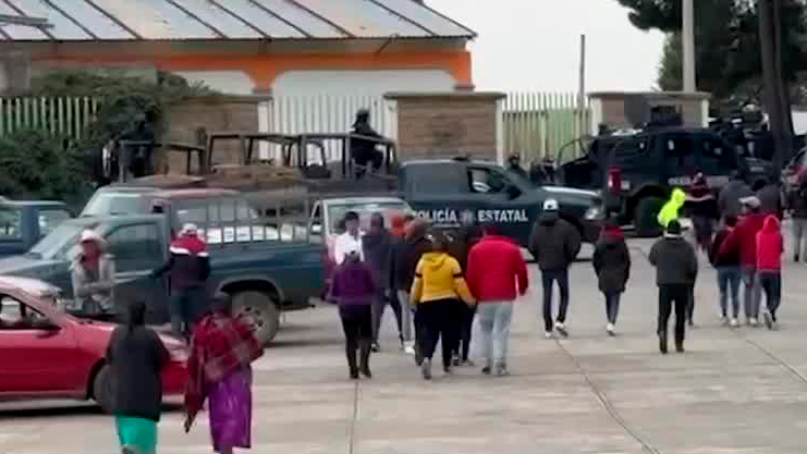 Despliegan a elementos de la Guardia Nacional en Texcaltitlán, Estado de México