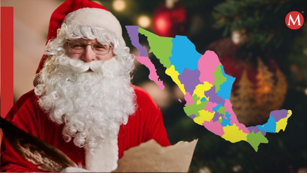 Al estilo de Disney, las imágenes muestran a Santa Claus llegando a cada estado de la República Mexicana.