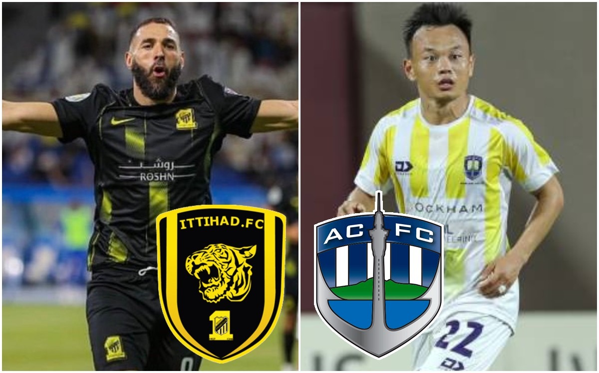 Al Ittihad vs Auckland, Mundial de Clubes 2023 (Twitter @Benzema / @AucklandCity_FC)