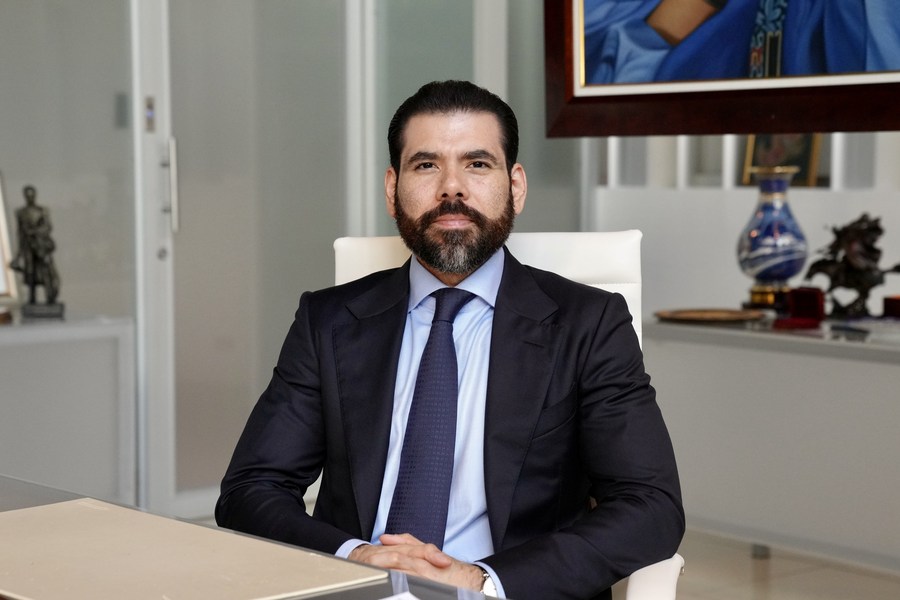 Laureano Ortega, asesor para las inversiones, comercio y cooperación internacional de la Presidencia nicaragüense. (Xinhua/Xi Yue)