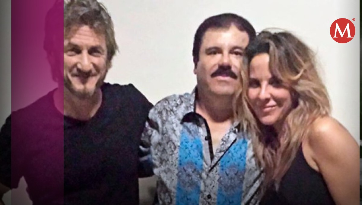 Sean Penn, Chapo Guzmán y Kate del Castillo. / Especial