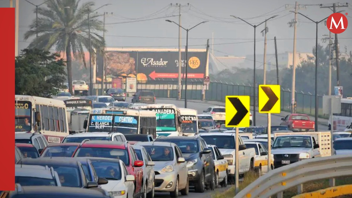 Tráfico en el sur de Tamaulipas. (Especial)