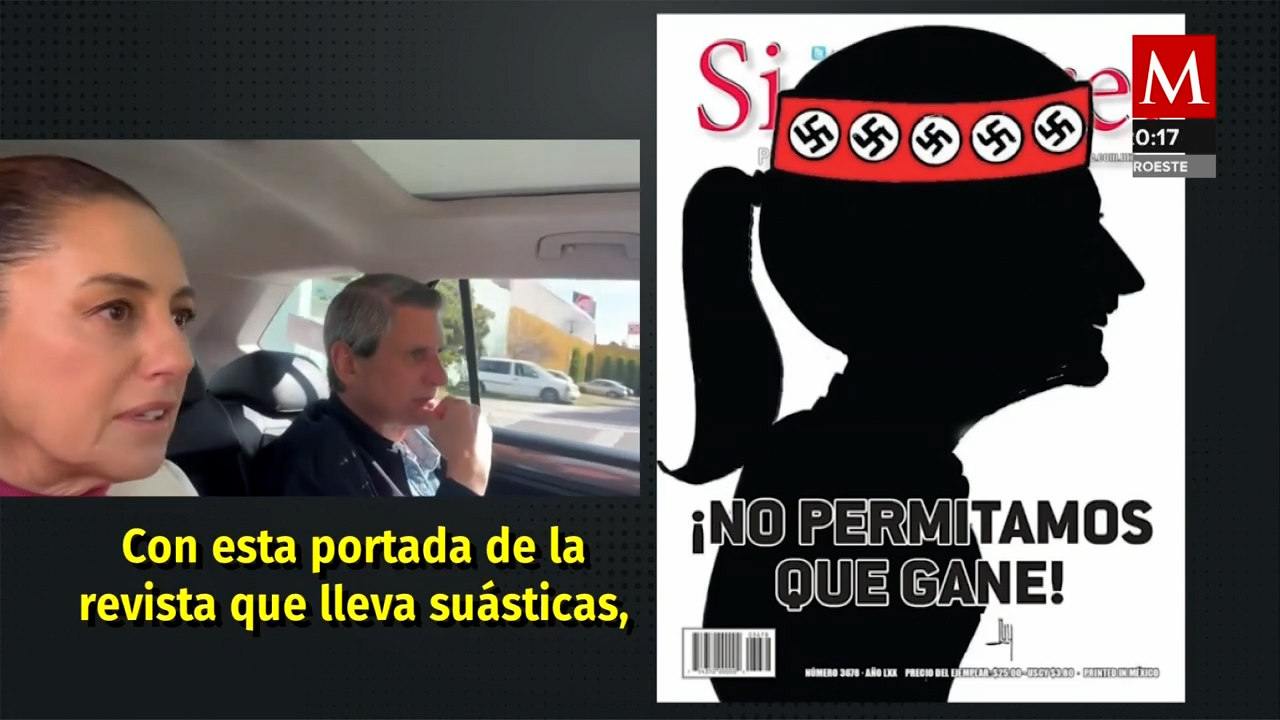Claudia Sheinbaum reprocha uso de imagen con símbolos nazis en revista