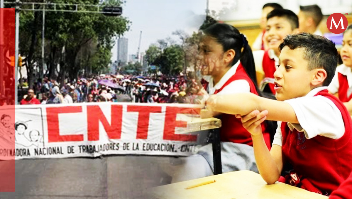 En la pasada marcha de la CNTE en  CdmX las clases quedaron suspendidas. | Especial