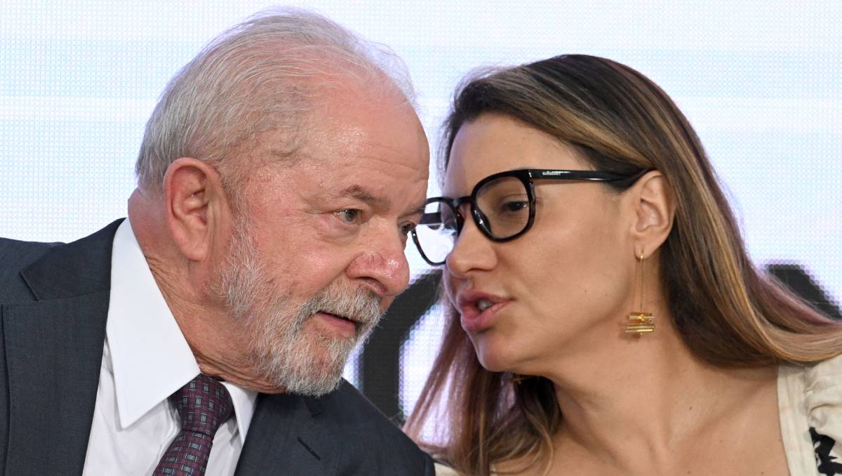 Presidente de Brasil junto a su esposa Janja Lula Silva | AFP