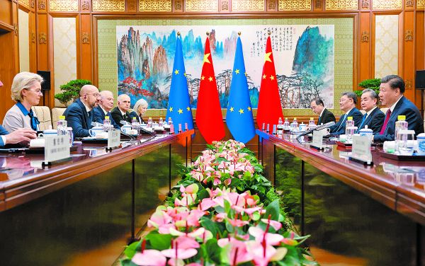 Xi Jinping y Ursula von der Leyen se reunieron la semana pasada. AFP