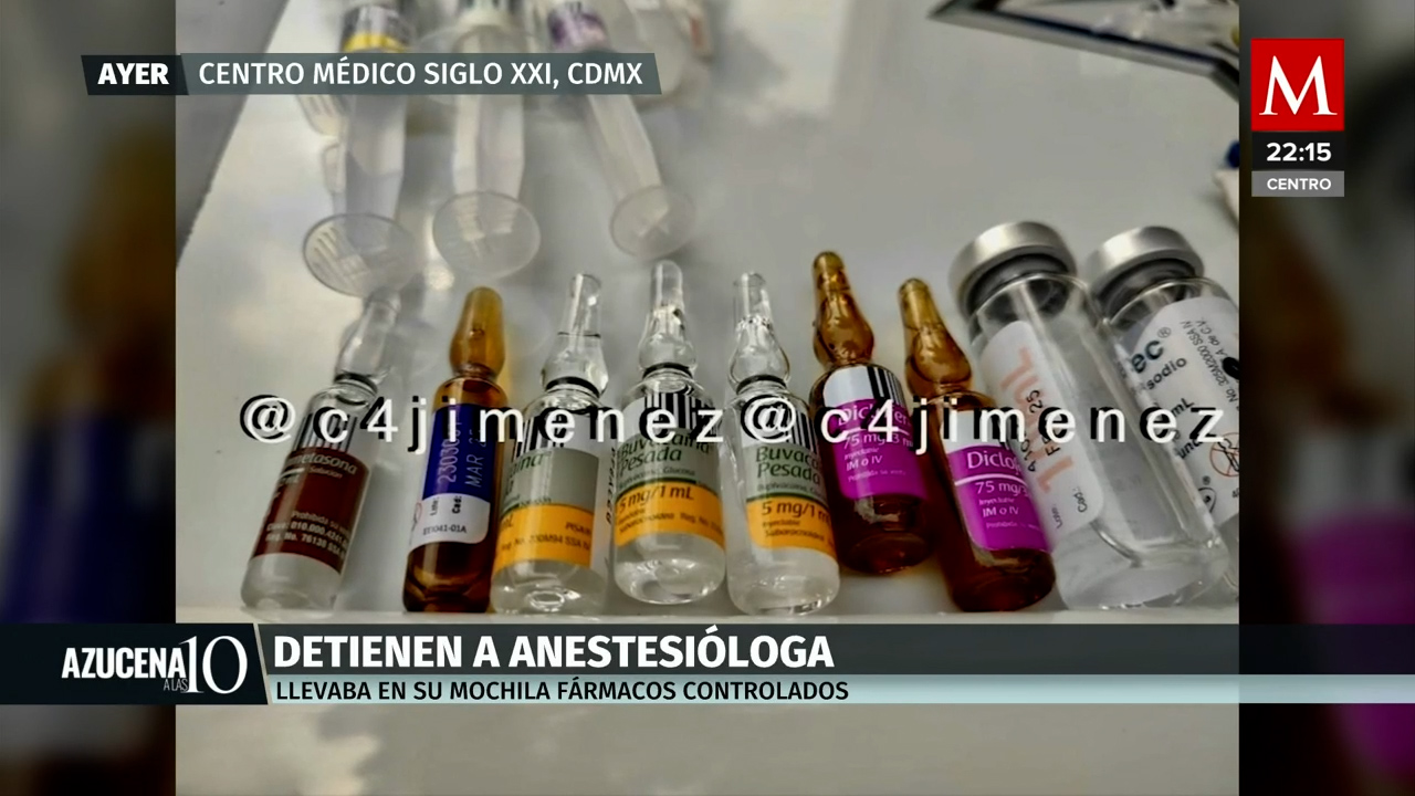Detienen a residente de anestesiología por posesión de medicamentos controlados