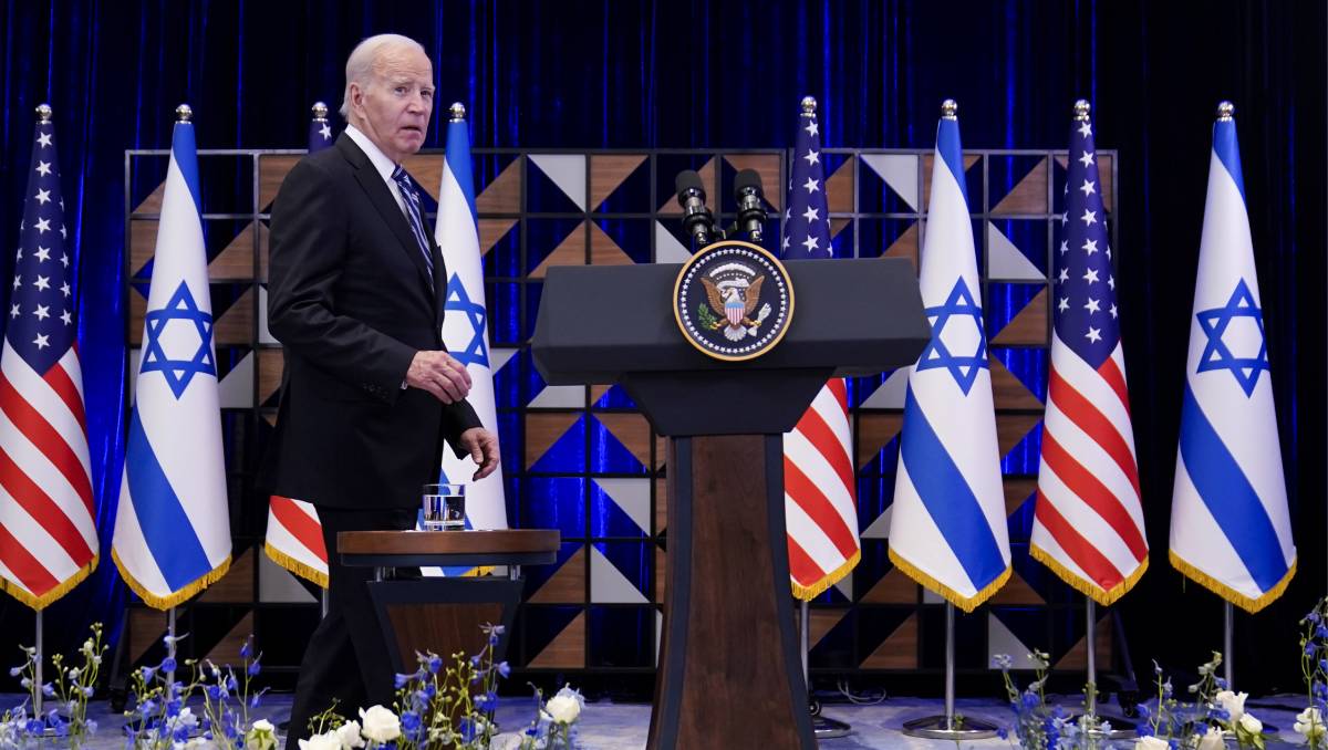 Joe Biden visitó Israel en octubre al inicio del conflicto | AP