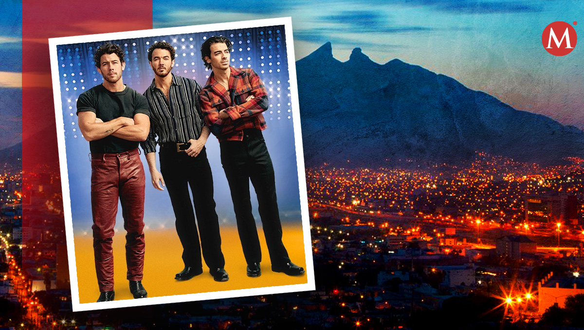 Jonas Brothers en Monterrey. Foto: Especial
