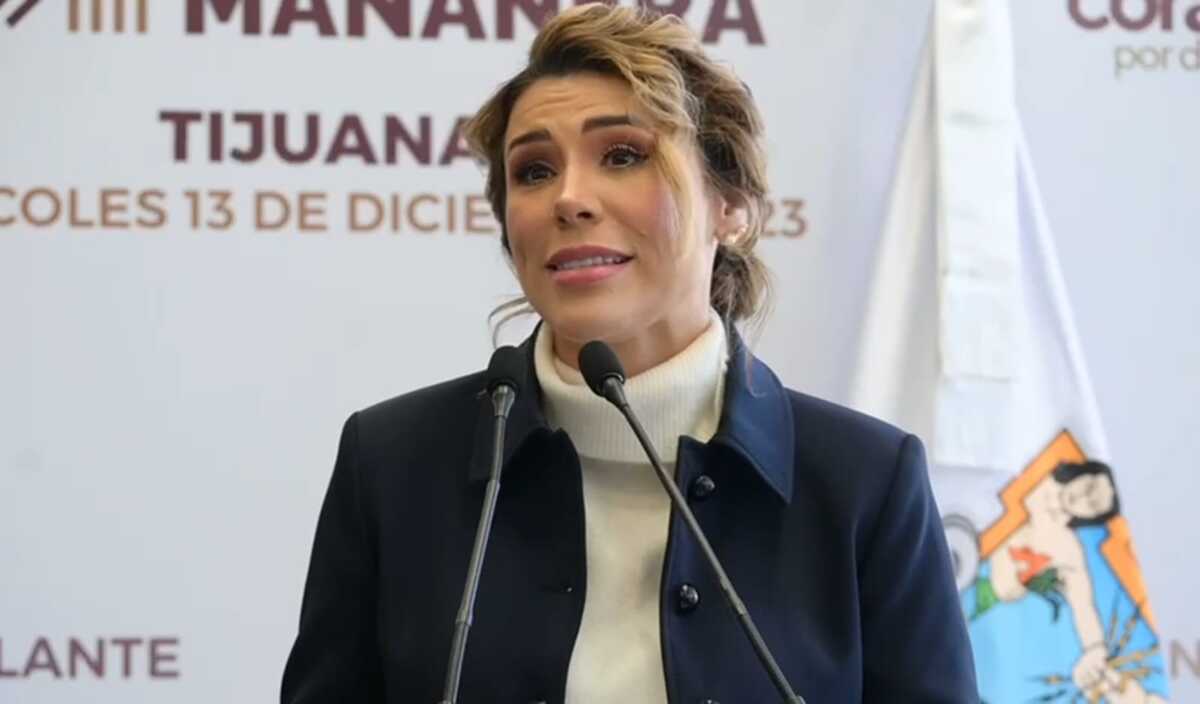 Marina del Pilar, gobernadora de Baja California en conferencia mañanera (Said Betanzos)