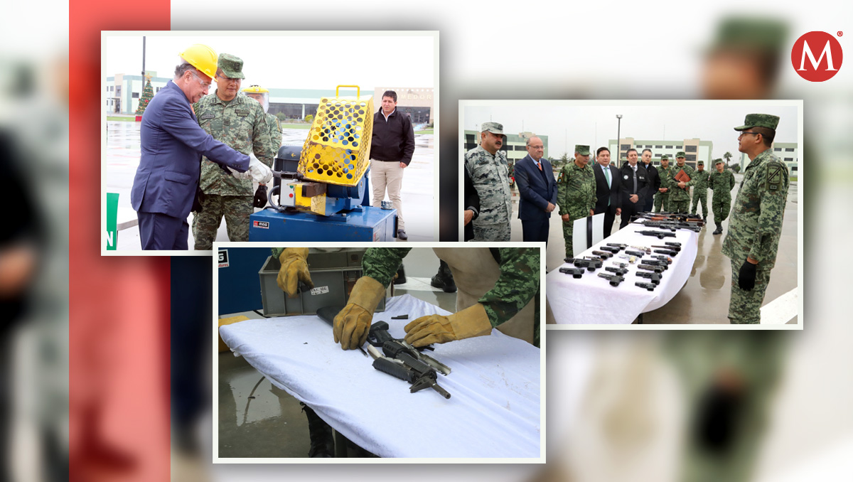 La destrucción se realizó en las instalaciones de la Cuarta Brigada de la Policía Militar al interior de la Séptima Zona. Fotos: Leonel Rocha