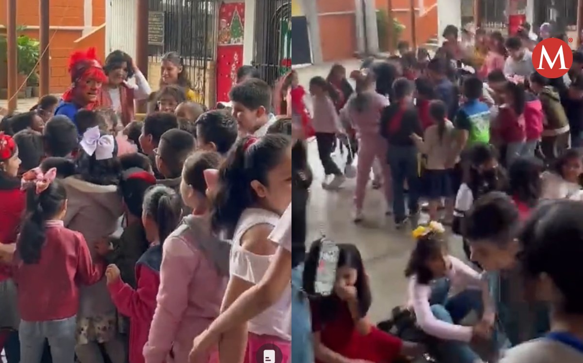 Payaso se cae en posada de escuela en Tampico