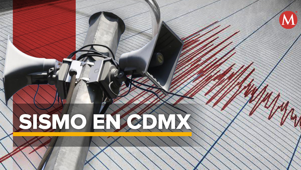 Suenan las alertas sísmicas en Ciudad de México. | Diseño: Óscar Ávila