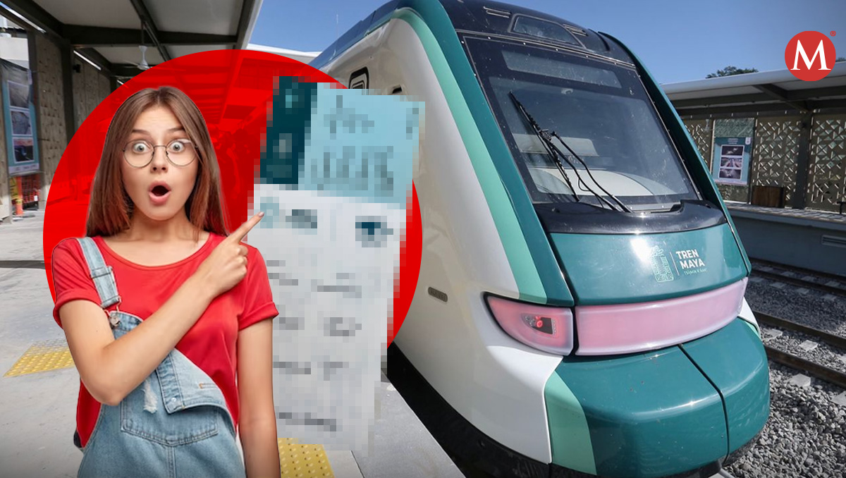 Así es el primer boleto del Tren Maya. | Ariel Ojeda y @MauVila