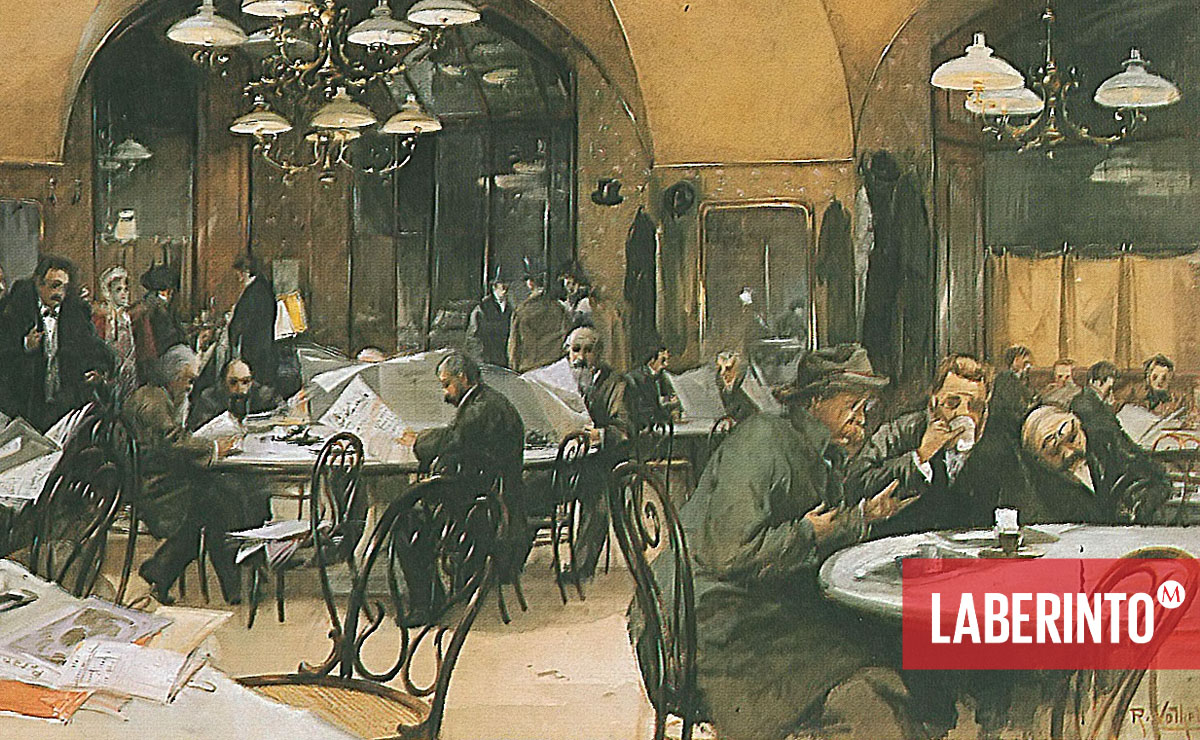 'El Café Griensteid', de Reinhold Völkel. (Wikimedia Commons)