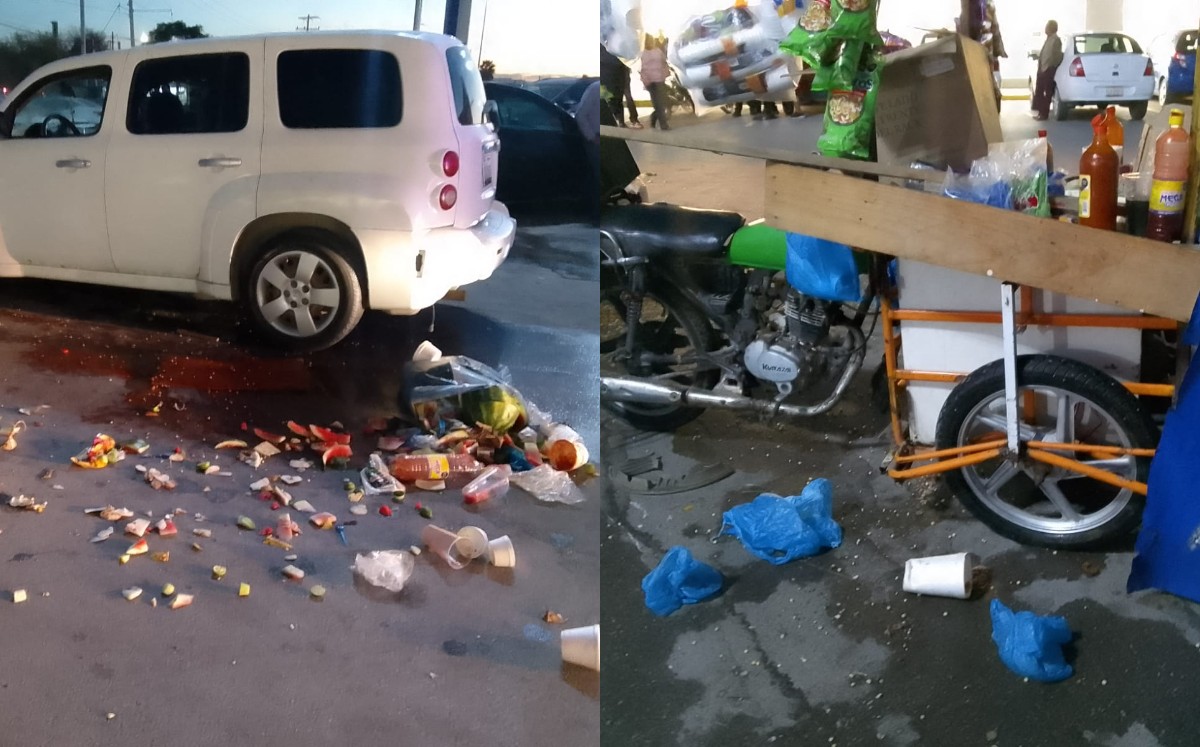 El conductor trataba de estacionarse y no se percató del vendedor. (Especial)