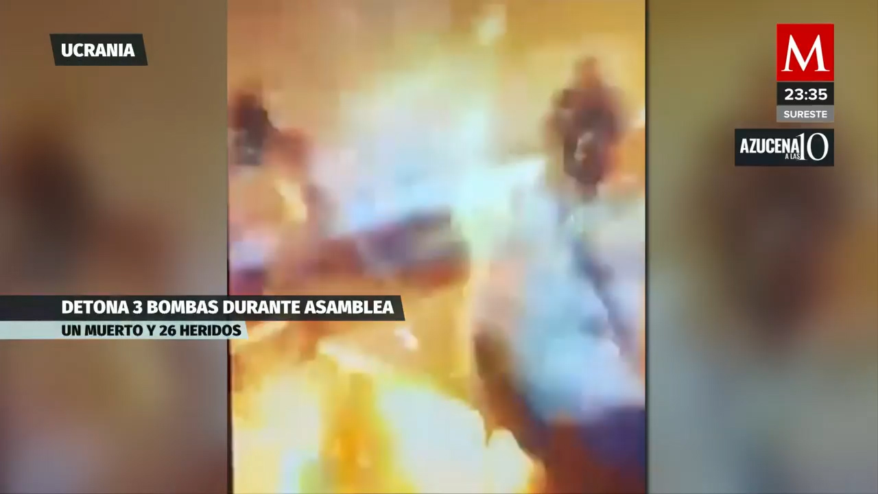 Diputado detona tres granadas en ayuntamiento de Ucrania