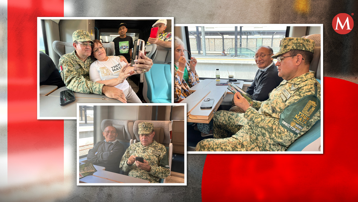 General Óscar David Lozano Águila durante el primer viaje del Tren Maya | Rafael Montes
