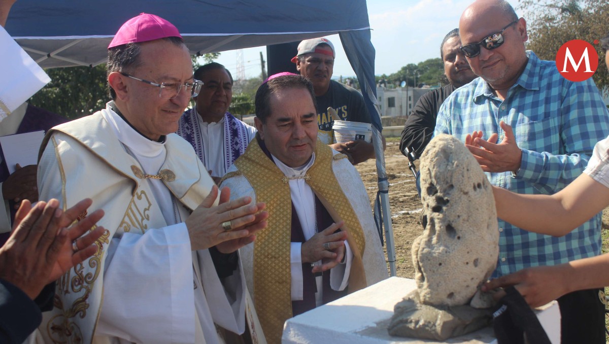 Nuncio apostólico de México acude a obra en Casa Sacerdotal en Tampico. (Sergio Sánchez)