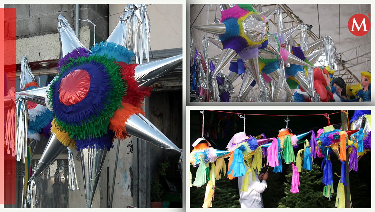 Esta tradición de la piñata cada mes de diciembre cobra fuerza. Fotos: Raúl Palacios/Milenio