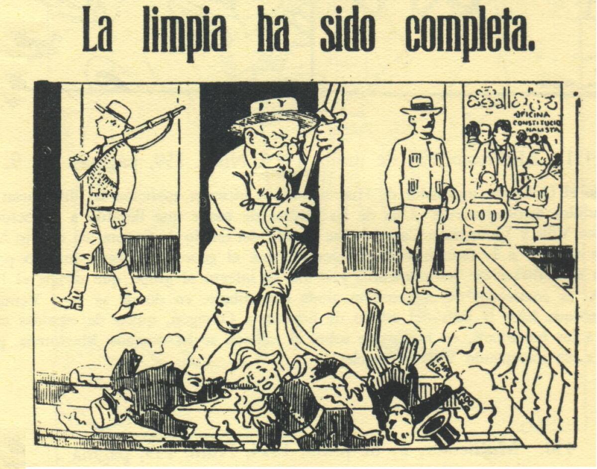 Venustiano Carranza fue dibujado por el tenor Enrico Caruso