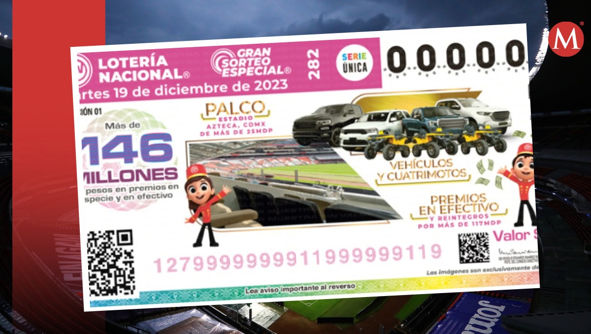 Conoce a los ganadores del Sorteo Especial 282 de la Lotería Nacional. (Especial)