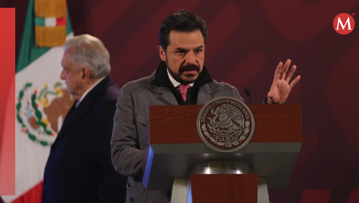 El director del IMSS, Zoé Robledo, en la conferencia mañanera de hoy. | Javier Ríos