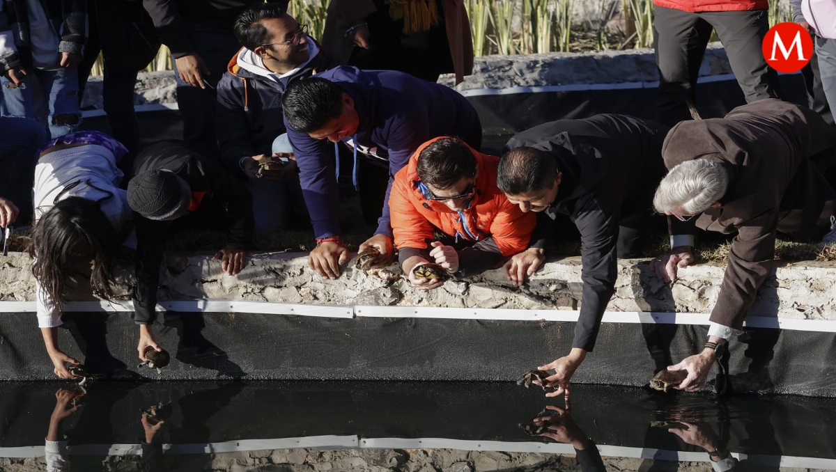 Eduardo Rivera entrega primera etapa del Bosque del Ajolote, en Puebla | Melanie Torres