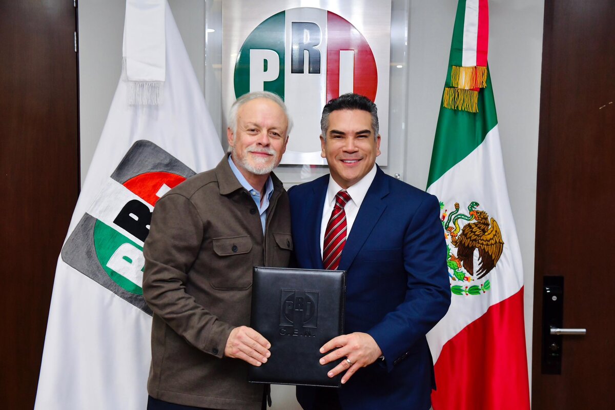 Alejandro Moreno nombró a Eric Sevilla como secretario adjunto de la presidencia del PRI. | @alitomorenoc