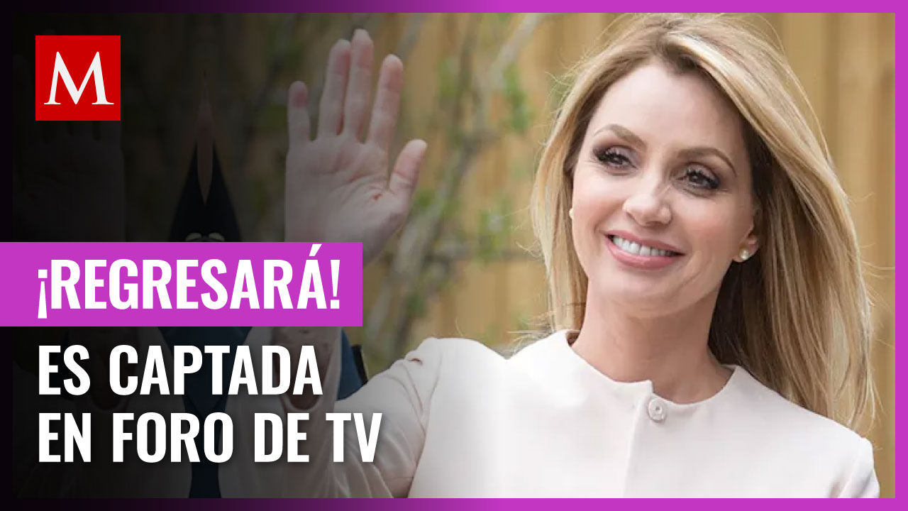 Angélica Rivera es captada en una locación de televisión