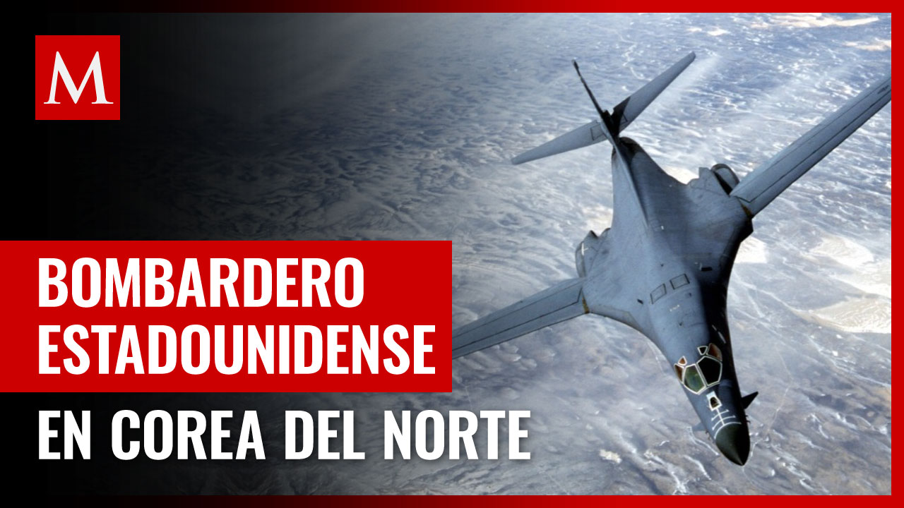 Bombardero estadounidense desafía a Corea del Norte en ejercicio trilateral