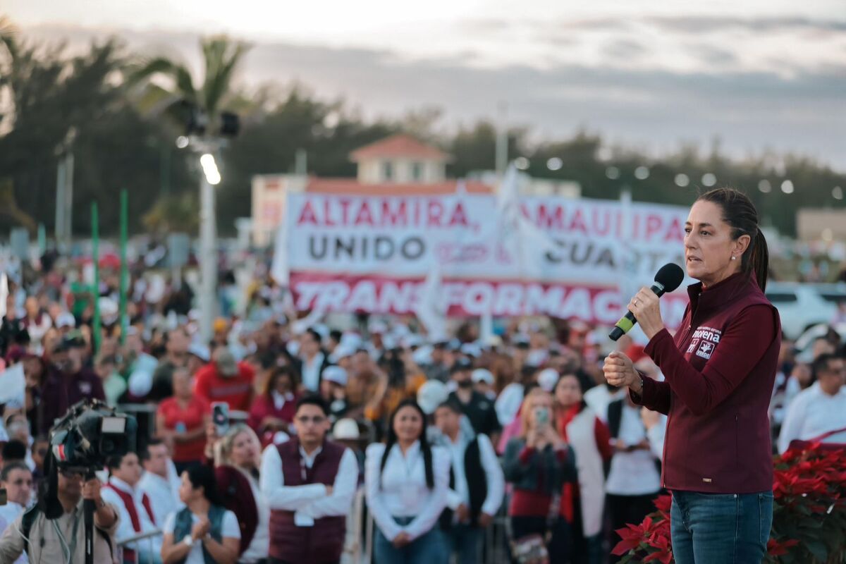 Claudia Sheinbaum en Ciudad Madero. (Especial)