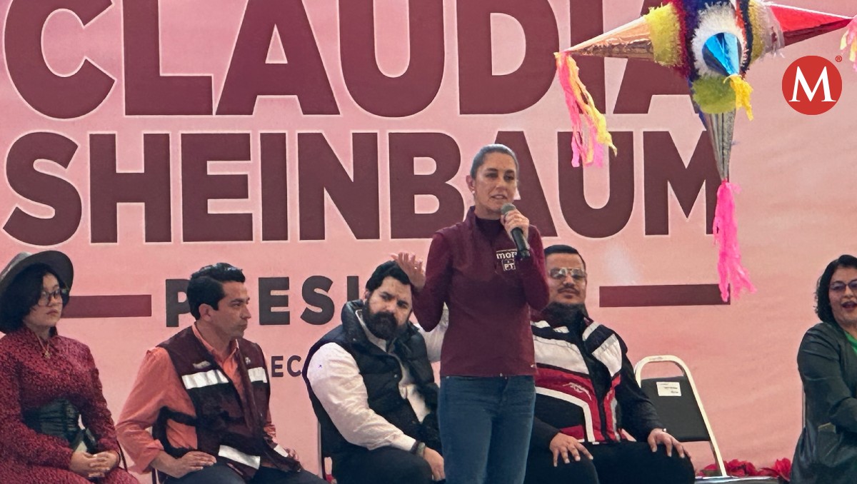 Claudia Sheinbaum visita Ciudad Victoria hoy 20 diciembre 2023. (Antonio Hernández)