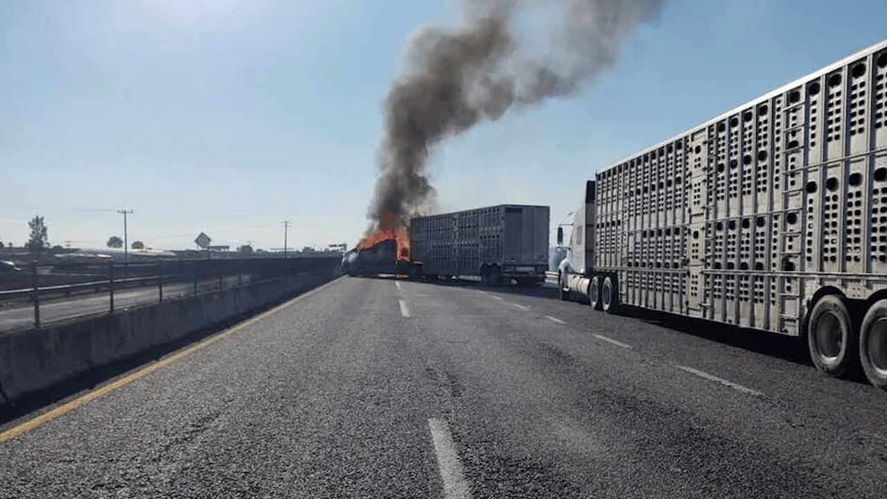 Enfrentamiento armado en Zapotlanejo genera bloqueos carreteros y quema de vehículos, en Jalisco