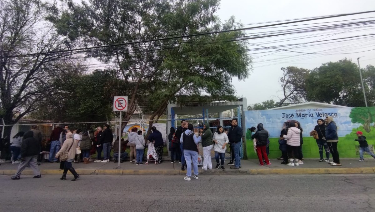 Los hechos se registraron en el Jardín de Niños “José María Velasco”, de San Nicolás de los Garza. Foto: Sandra González