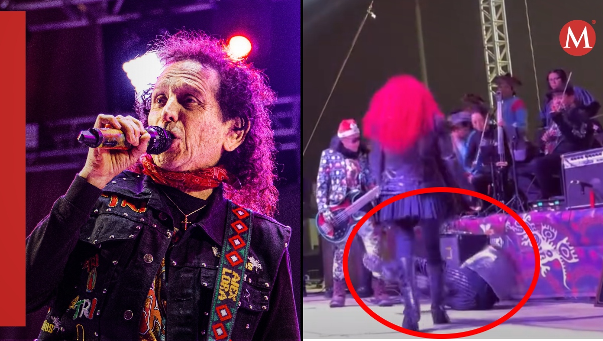 Alex Lora sufre caída en concierto | ESPECIAL