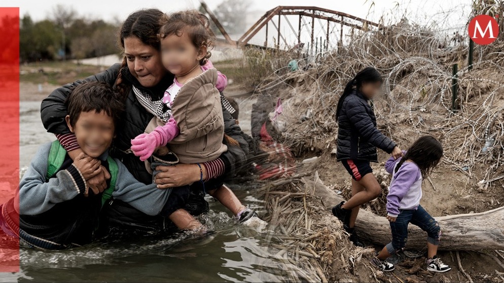 Miles-de-Migrantes cruzan en Eagle Pass al día